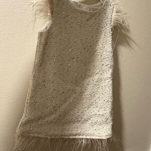 Rare Editions Cream Sleeveless Kids Blouse